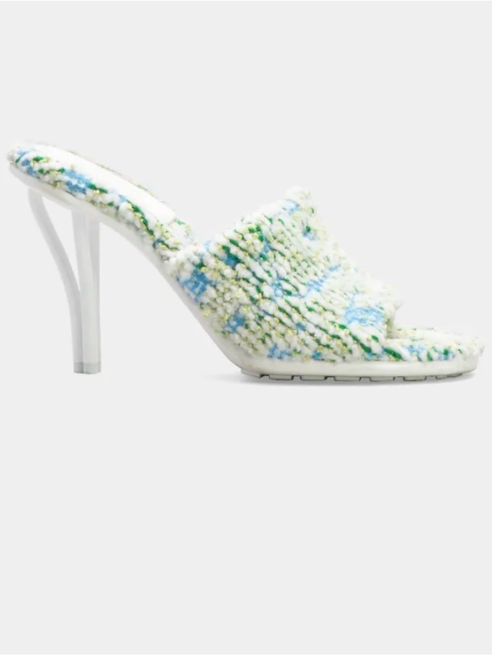 bottega veneta Pose Bicolor Stiletto Mule Sandal 36 Rare Euc Slipper Avant Garde